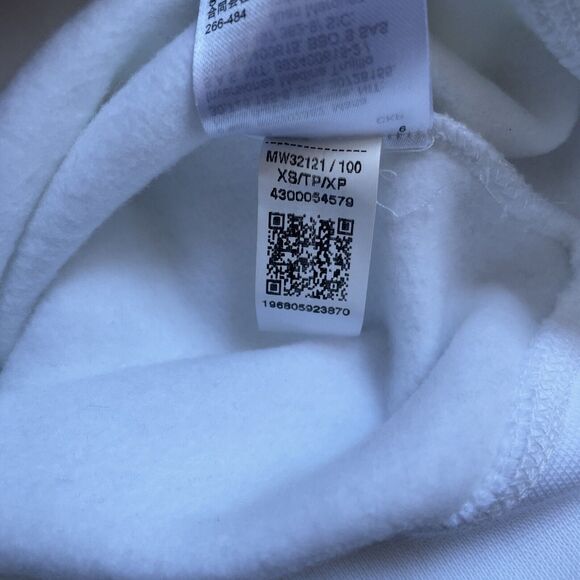 TOMMY HILFIGER MOCKNECK MONOTYPE ARCHIVE FIT SWEATSHIRT WHITE SZ XS - Picture 10 of 15